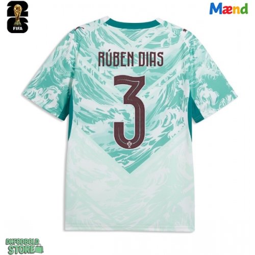 Portugal Ruben Dias #3 Replika Udebanetrøje VM 2026 Kortærmet